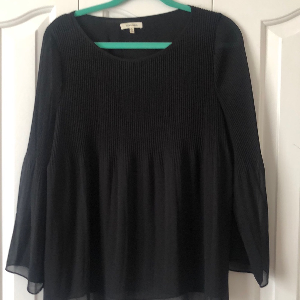 Max studio black large blouse